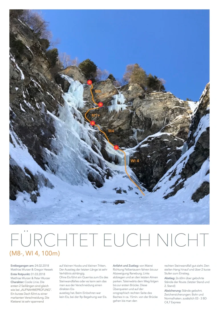 Fürchtet euch nicht Steinwände Eis