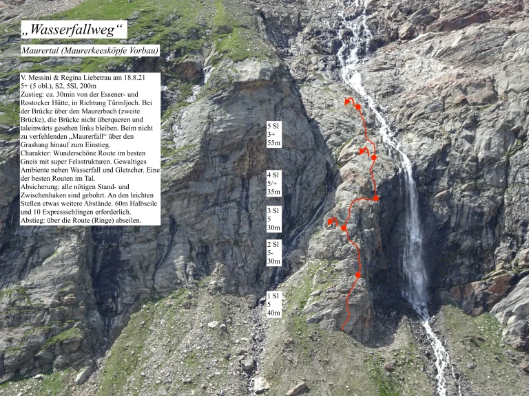 Wasserfallweg Dellacher Keesflecke