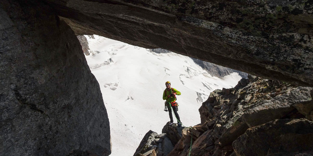Das Fenster am Ostsporn der Hinteren Gubachspitze.