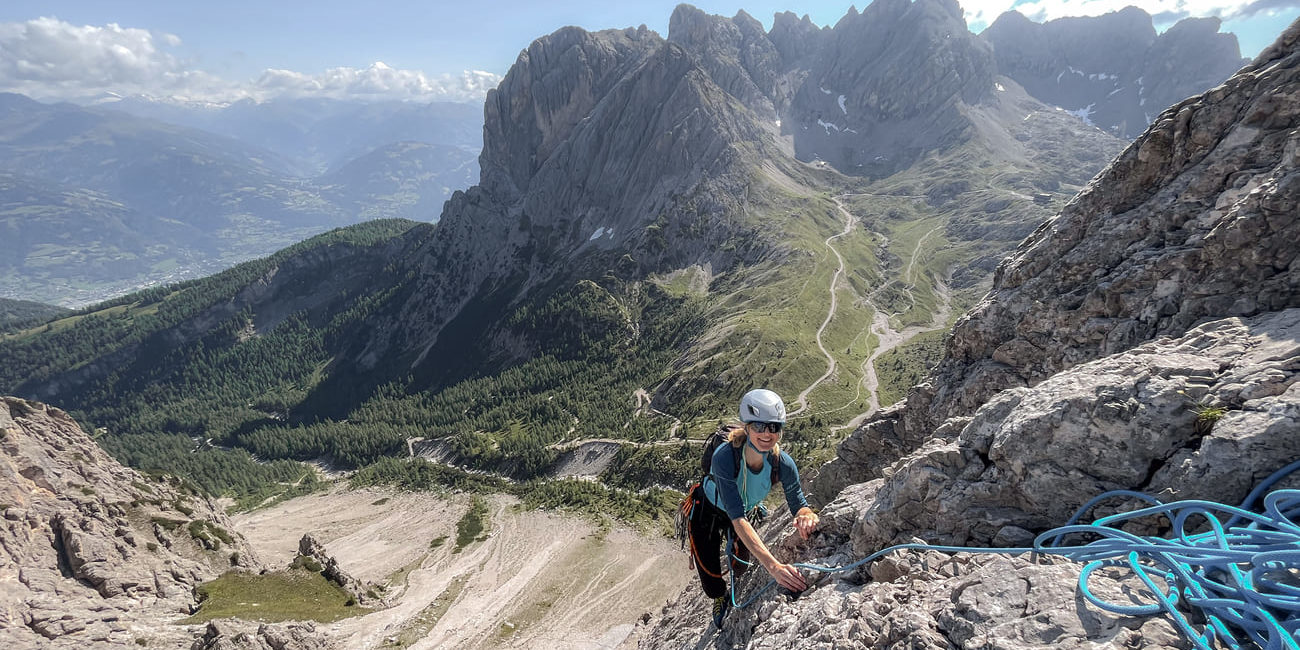 Morgensonne in der kleinen Gamswiesenspitze NO-Kante.