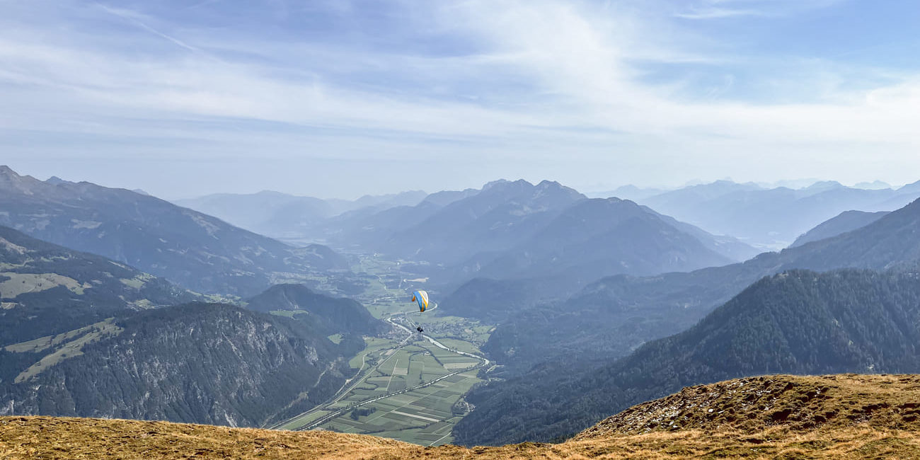 Endlich in der Luft, nach der Hochstadel Nordwand folgt ein Tandemflug!