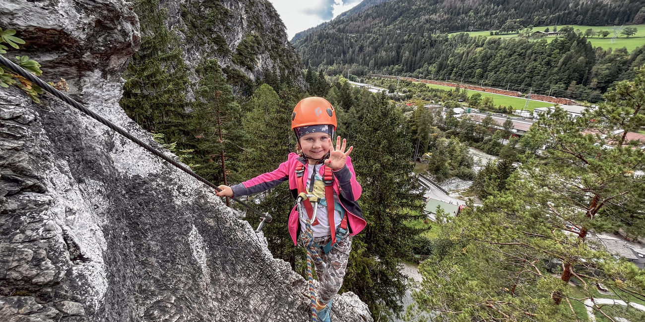 Der Familienklettersteig ist für Kinder perfekt geeignet!