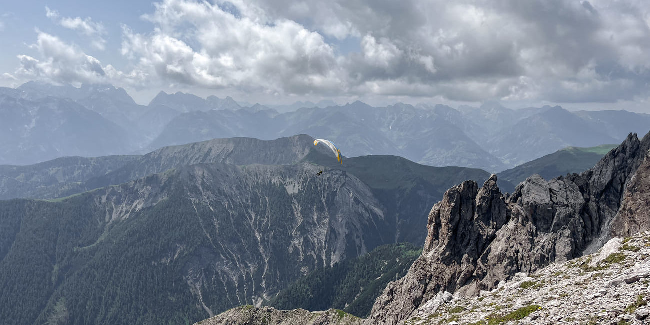 Thermik beim Tandemflug am Hochstadel.