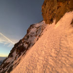 Die "Mayerlrampe" im ersten Sonnenlicht.