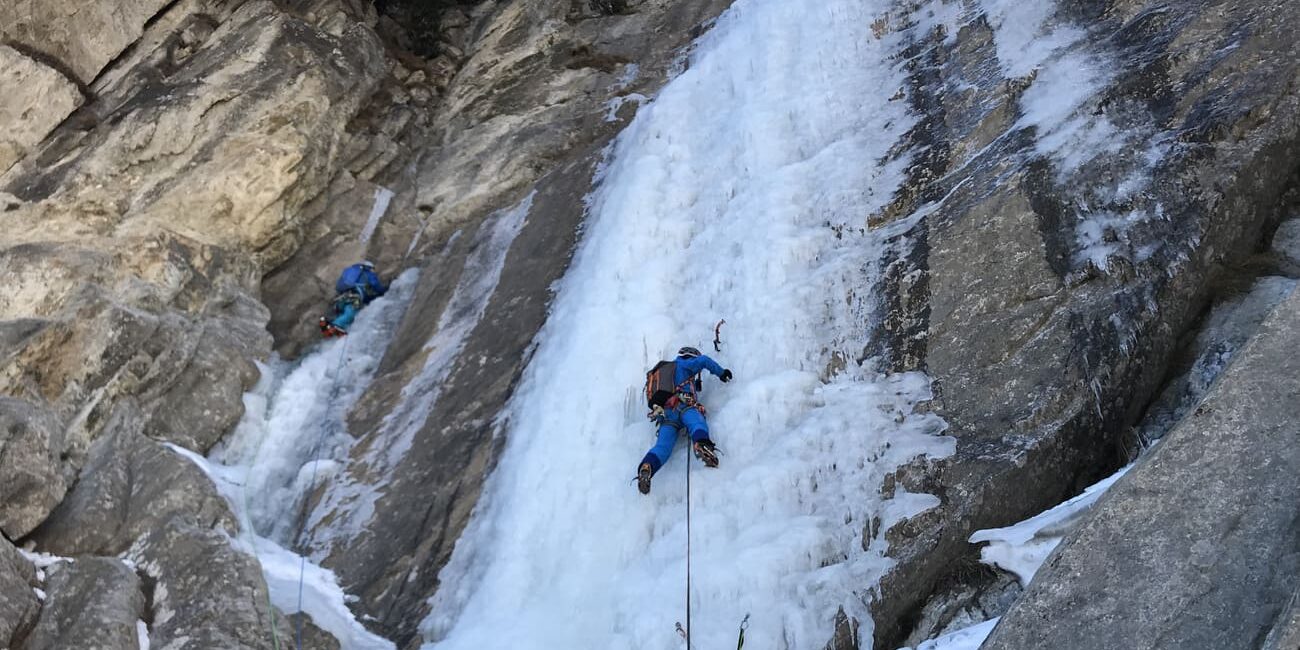 Zedlacher Eisfall 2. Seillänge