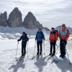 Die Drei Zinnen sind sicherlich das Wahrzeichen der Dolomiten. Hier an der Dreizinnenhütte.