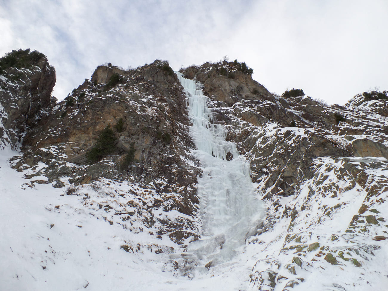Ein Klassiker der Hohen Tauern der "Amertaler Eisfall", WI4+