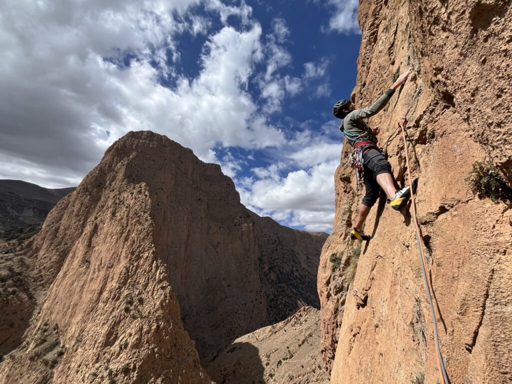 Nur schöne Seillängen am Touijad!