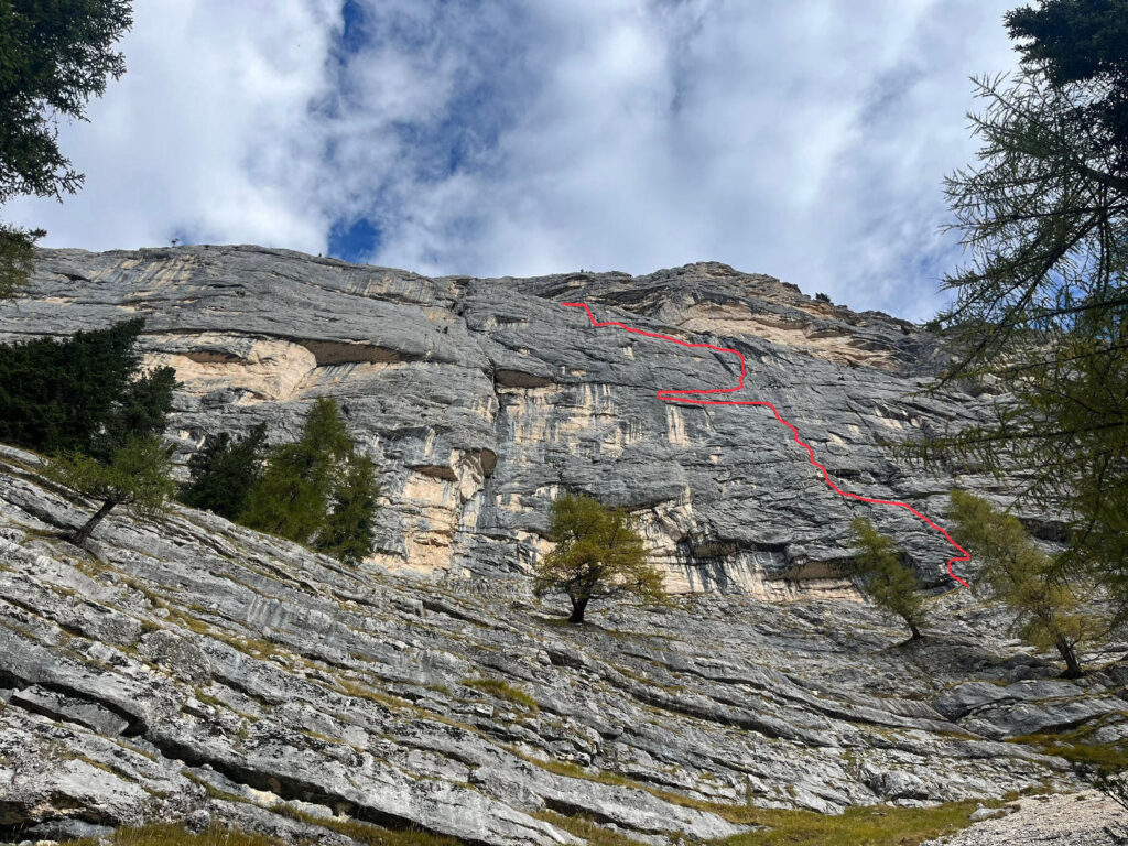 Linienführung - Super Ponzio, Spalti di Col Becchei.