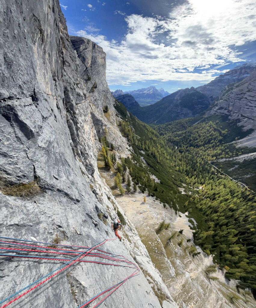 Atemberaubender Tiefblick - Super Ponzio, Spalti di Col Becchei.