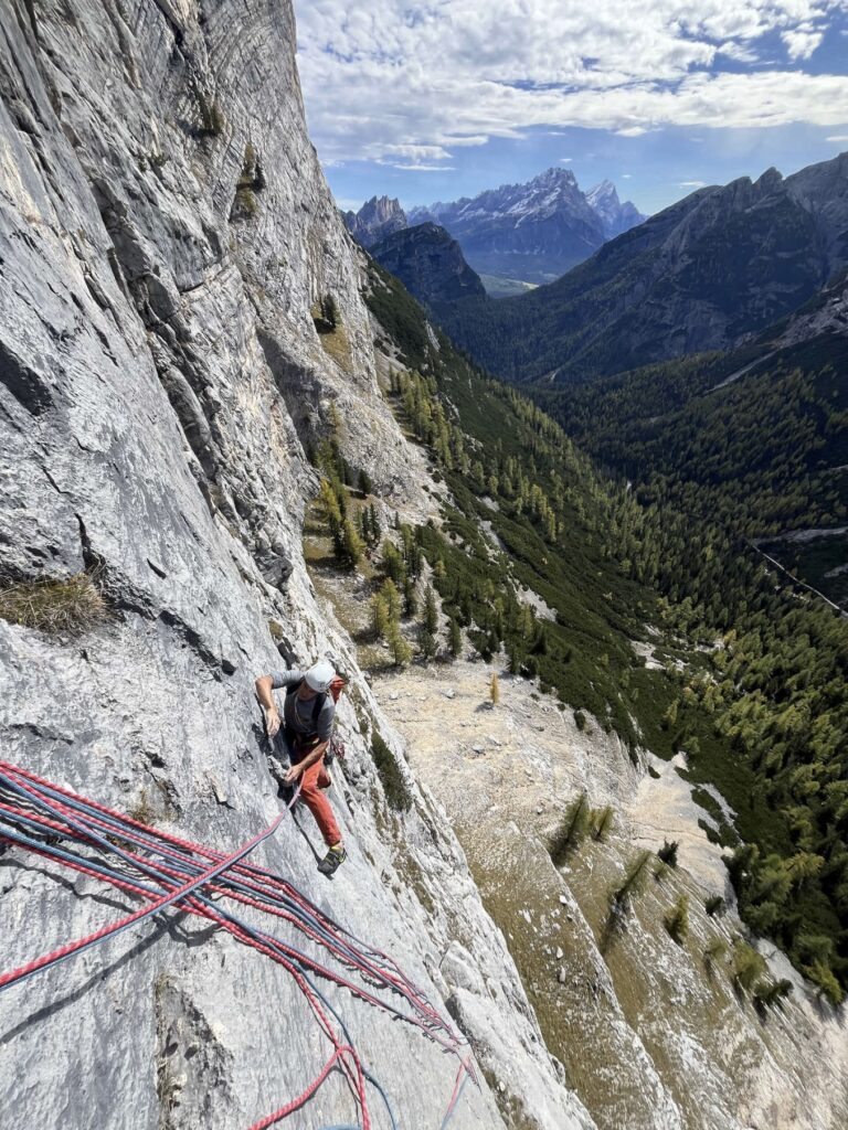 Bergführerkollege Isidor in der 7er Platte - Super Ponzio, Spalti di Col Becchei.